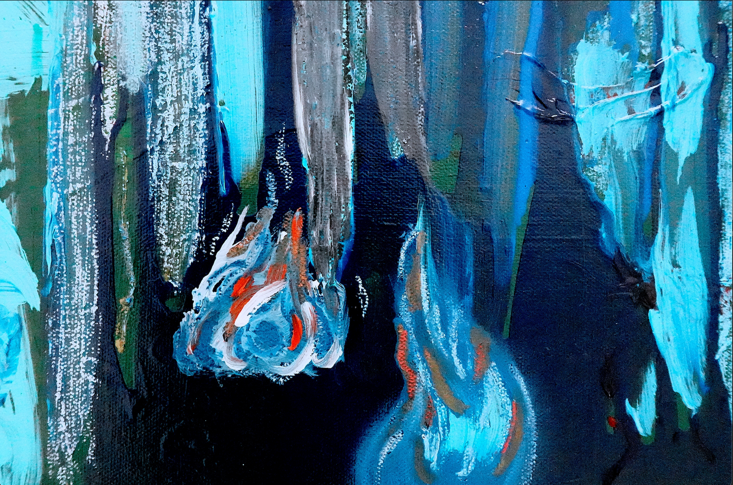 Blue Auras ORIGINAL CANVAS