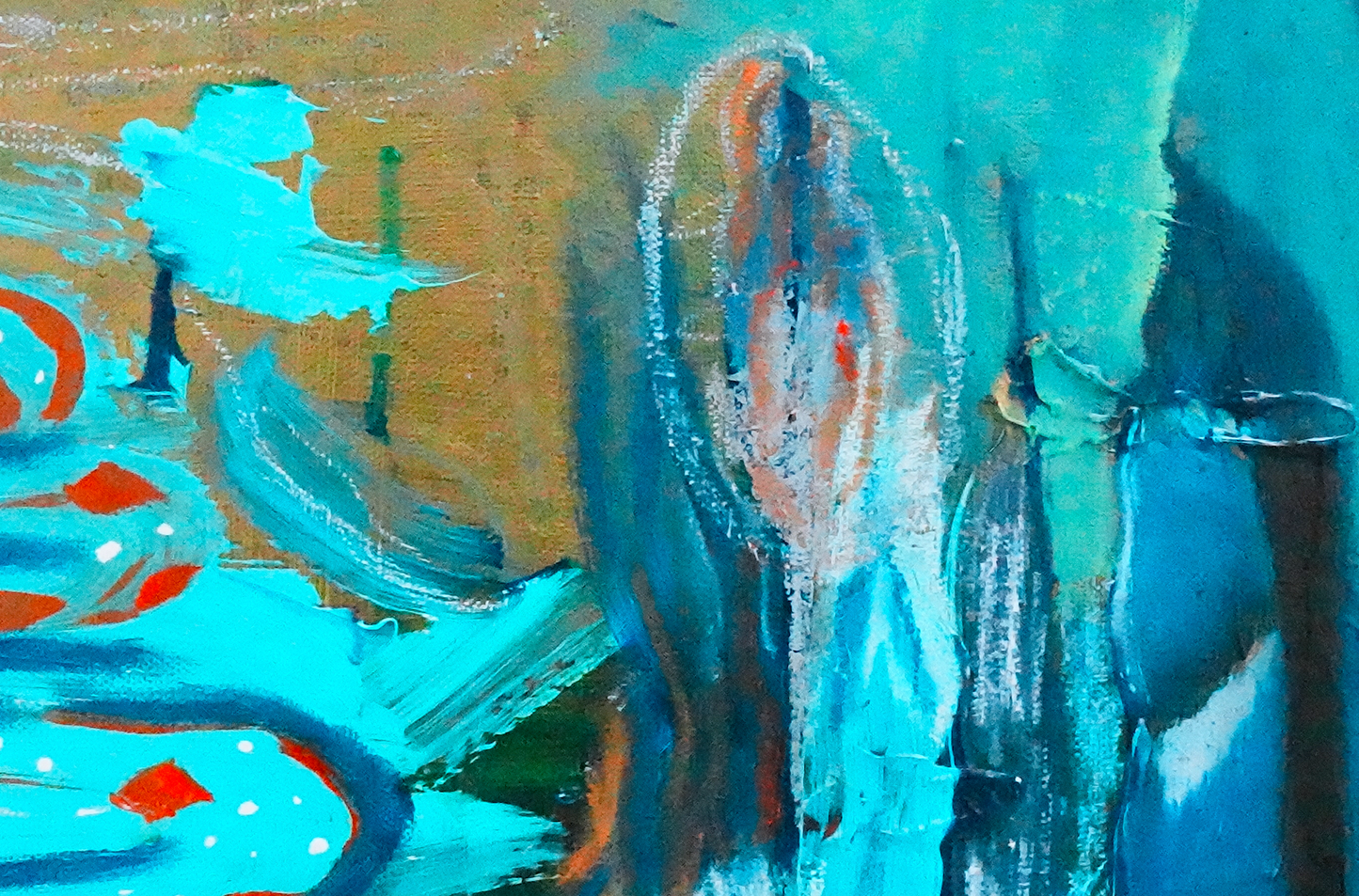 Blue Auras ORIGINAL CANVAS